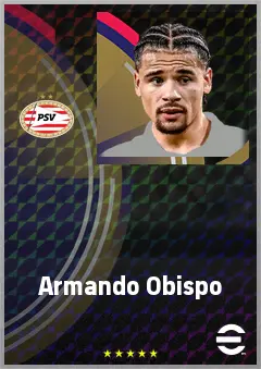 Armando Obispo eFootball 2026 player card, 72 OVR CB