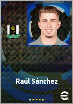 Raúl Sánchez eFootball 2026 player card, 71 OVR LMF