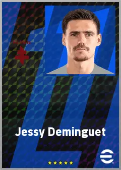 Jessy Deminguet eFootball 2026 player card, 71 OVR CMF