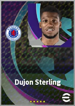 Dujon Sterling eFootball 2026 player card, 73 OVR RB