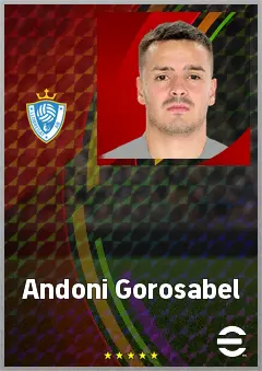 Andoni Gorosabel eFootball 2026 player card, 73 OVR RB