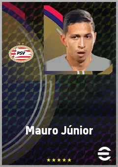 Mauro Júnior eFootball 2026 player card, 75 OVR LB