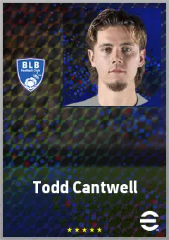 Todd Cantwell eFootball 2026 player card, 72 OVR AMF