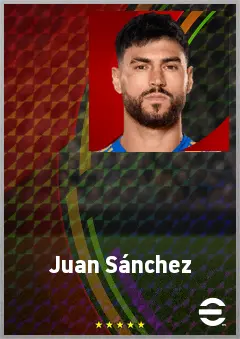 Juan Sánchez eFootball 2026 player card, 72 OVR CB