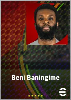Beni Baningime eFootball 2026 player card, 70 OVR DMF