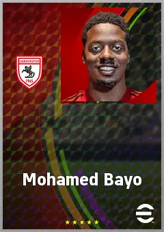 Mohamed Bayo eFootball 2026 player card, 73 OVR CF