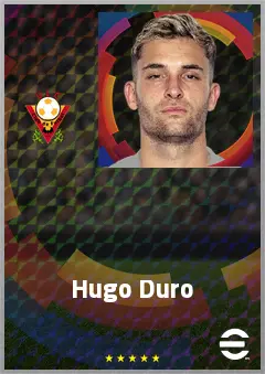 Hugo Duro eFootball 2026 player card, 76 OVR CF