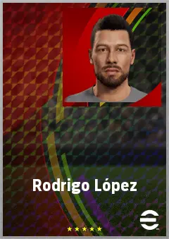 Rodrigo López eFootball 2026 player card, 69 OVR AMF