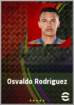 Osvaldo Rodríguez eFootball 2026 player card, 72 OVR LB