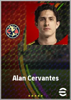 Alan Cervantes eFootball 2026 player card, 72 OVR DMF