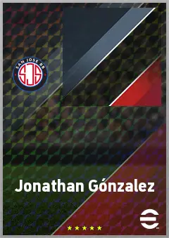 Jonathan Gónzalez eFootball 2026 player card, 69 OVR DMF