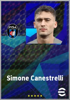 Simone Canestrelli eFootball 2026 player card, 73 OVR CB