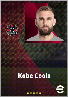 Kobe Cools eFootball 2026 player card, 71 OVR CB