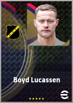 Boyd Lucassen eFootball 2026 player card, 68 OVR RB