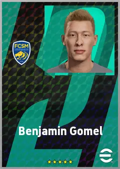 Benjamin Gomel eFootball 2026 player card, 66 OVR LMF
