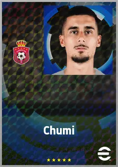 Chumi eFootball 2026 player card, 70 OVR CB