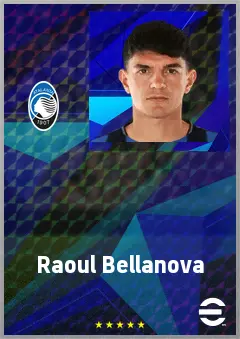 Raoul Bellanova eFootball 2026 player card, 77 OVR RB
