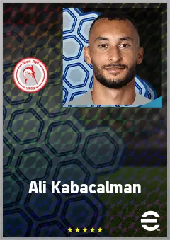 Ali Kabacalman eFootball 2026 player card, 69 OVR DMF