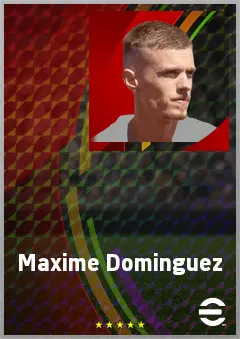Maxime Dominguez eFootball 2026 player card, 73 OVR AMF