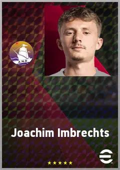 Joachim Imbrechts eFootball 2026 player card, 64 OVR GK