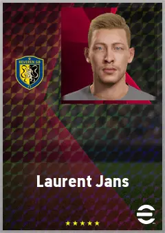Laurent Jans eFootball 2026 player card, 67 OVR RB