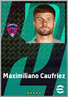Maximiliano Caufriez eFootball 2026 player card, 70 OVR CB