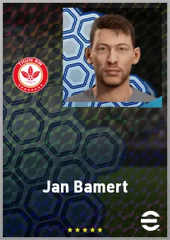 Jan Bamert eFootball 2026 player card, 68 OVR CB