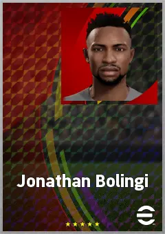 Jonathan Bolingi eFootball 2026 player card, 70 OVR LWF