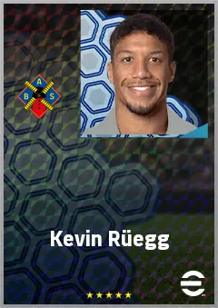 Kevin Rüegg eFootball 2026 player card, 69 OVR RB