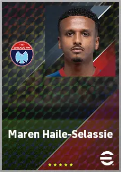 Maren Haile-Selassie eFootball 2026 player card, 72 OVR RMF