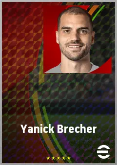 Yanick Brecher eFootball 2026 player card, 69 OVR GK