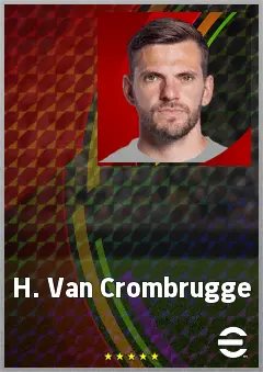 H. Van Crombrugge eFootball 2026 player card, 72 OVR GK