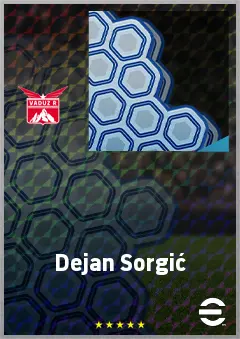 Dejan Sorgić eFootball 2026 player card, 70 OVR CF