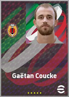 Gaëtan Coucke eFootball 2026 player card, 75 OVR GK