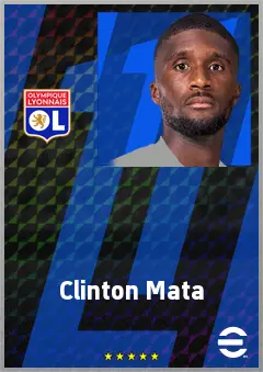 Clinton Mata eFootball 2026 player card, 74 OVR CB
