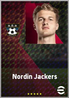 Nordin Jackers eFootball 2026 player card, 69 OVR GK