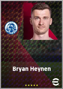 Bryan Heynen eFootball 2026 player card, 74 OVR CMF