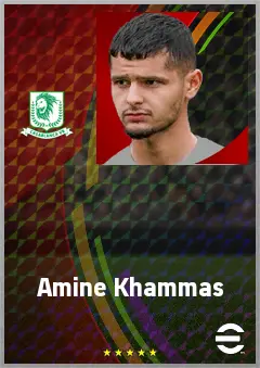 Amine Khammas eFootball 2026 player card, 68 OVR LB