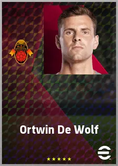 Ortwin De Wolf eFootball 2026 player card, 72 OVR GK