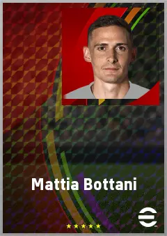 Mattia Bottani eFootball 2026 player card, 68 OVR AMF