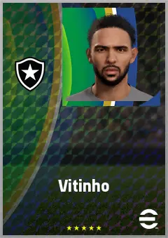 Vitinho eFootball 2026 player card, 74 OVR RB