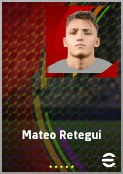 Mateo Retegui eFootball 2026 player card, 79 OVR CF