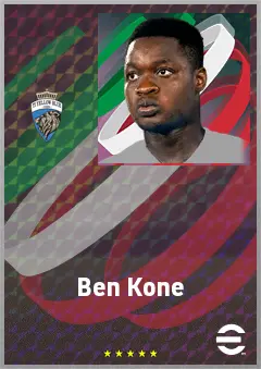 Ben Kone eFootball 2026 player card, 70 OVR CMF