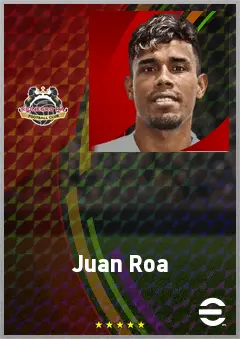 Juan Roa eFootball 2026 player card, 68 OVR CMF
