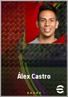 Álex Castro eFootball 2026 player card, 72 OVR LWF