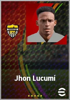 Jhon Lucumí eFootball 2026 player card, 77 OVR CB