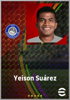 Yeison Suárez eFootball 2026 player card, 71 OVR LB