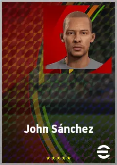 John Sánchez eFootball 2026 player card, 66 OVR LWF