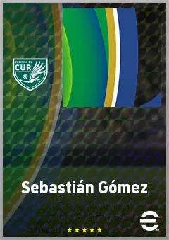Sebastián Gómez eFootball 2026 player card, 72 OVR CMF