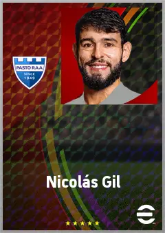 Nicolás Gil eFootball 2026 player card, 70 OVR CB